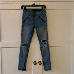 Road to Awe Skinny Ripped Jeans